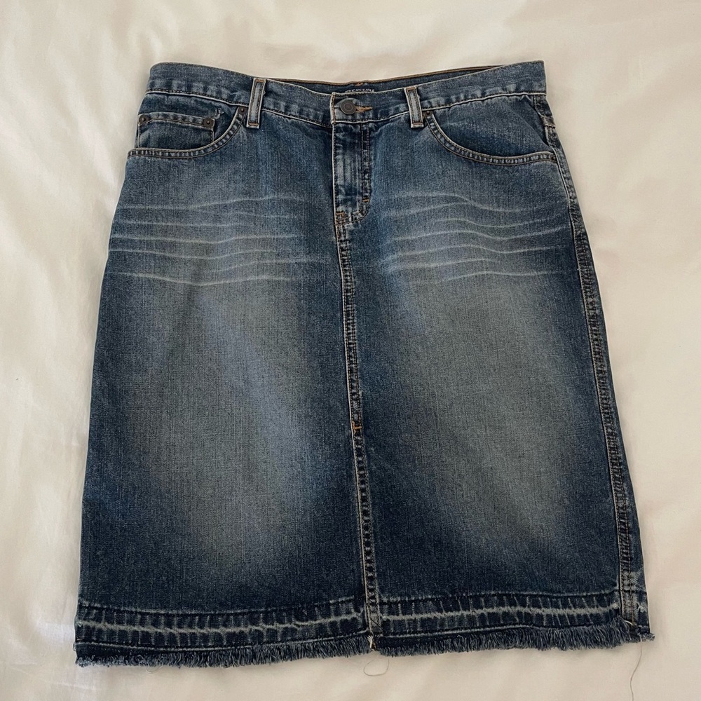 American Eagle Outfitters Vintage Denim Midi Skirt